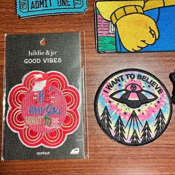 Iron on Patches memes colorful Jean jacket accessories grunge tumblr rock n roll - Picture 2 of 8